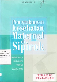 Image of Penggalangan Kesehatan Maternal di Sipirok  2002
