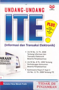 Undang-undang ITE (informasi dan transaksi elektronik)