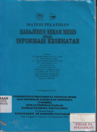 Image of Materi pelatihan manajemen rekam medis dan informasi kesehatan
