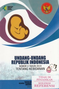 Image of Undang-undang Republik Indonesia nomor. 4  tahun 2019 tentang kebidanan