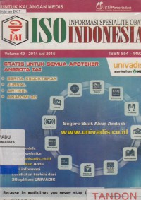 ISO : informasi spesialite obat Indonesia vol.49 - 2014 s/d 2015