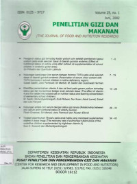 Penelitian Gizi dan Makanan