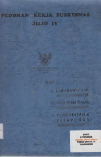 Pedoman Kerja Puskesmas Jilid IV