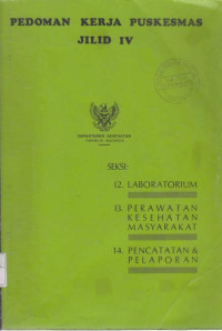 Pedoman Kerja Puskesmas Jilid IV