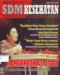 Buletin SDM kesehatan RI Edisi Oktober 2008
