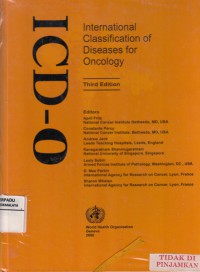 ICD-O : International Classification of Diseases for Oncology.
