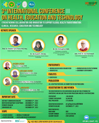 The 3rd International Conference on Health, Education and Technology (ICHET)