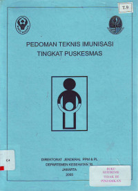Pedoman teknis imunisasi tingkat puskesmas