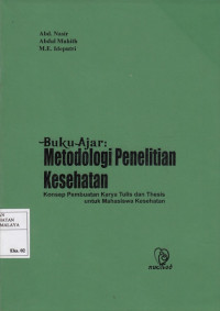 Buku Ajar Metode Penelitian Kesehatan