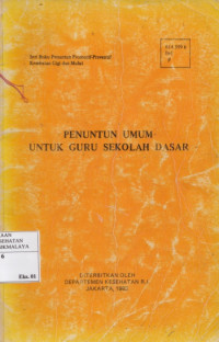 Penuntun Umum Untuk Guru Sekolah Dasar