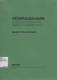 Kewirausahaan dari Sudut Pandang Psikologi Kepribadian
