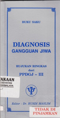 Buku Saku Diagnosis Gangguan Jiwa