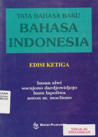 Tata bahasa baku bahasa indonesia (2010)