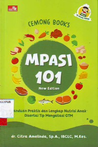 Cemong books MPASI 101 panduan praktis dan lengkap nutrisi anak disertai tips mengatasi GTM