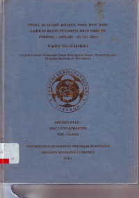 Angka kejadian ikterus pada bayi baru lahir di ruang perinatal RSUD Cideres periode 1 Januari-31 Mei 2001 (KTIB)