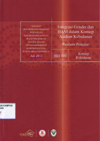 Image of Integrasi gender dan HAM dalam konsep asuhan kebidanan : panduan pengajar, BD 401 Konsep kebidanan