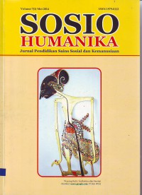 Jurnal pendidikan sains sosial dan kemanusiaan:sosio humanika