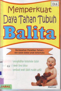 Memperkuat daya tahan tubuh balita