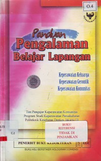 Panduan pengalaman belajar lapangan keperawatan keluarga, keperawatan gerontik, keperawatan komunitas