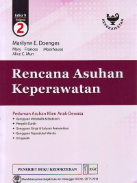 Rencana asuhan keperawatan volume 2 ( Pedoman asuhan klien anak-dewasa : gangguan metabolik & endokrin; penyakit darah; gangguan ginjal & saluran perkemihan : gangguan reproduksi wanita; ortopedik