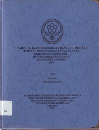 Hubungan antara tingkat kecemasan ibu hamil trimester III terhadap jenis persalinan dan lama kala II di RSUD Indramayu tahun 2012