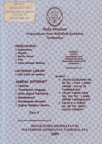 Image of Buku Panduan Perpustakaan Pusat Politeknik Kesehatan Tasikmalaya