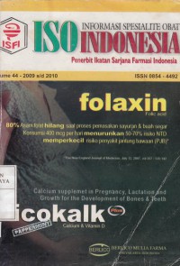 Image of ISO ( Informasi Spesialite Obat Indonesia )
