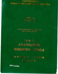 Image of Diktat Mata Kuliah Four Handed Dentistry ( FHD )